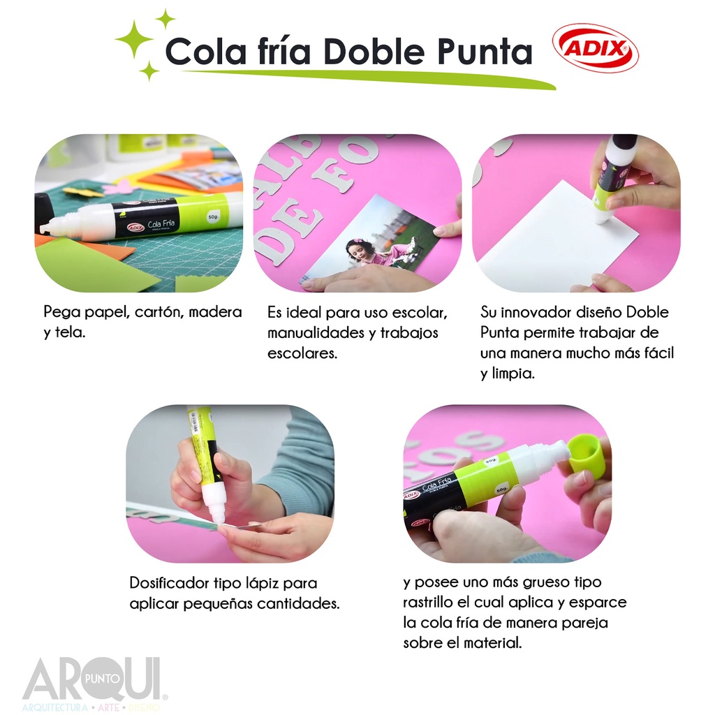 Cola Fría Doble Punta 50g Adix