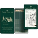 Lápices Grafito Faber-Castell 9000 (5B-5H) 12 ud