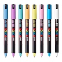 Marcador Uni Posca 8 Colores Pastel 1MR 0.7mm