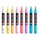 Marcador Uni Posca set 8 Colores Pastel 1M (0.7mm)