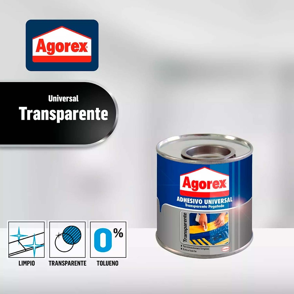 Adhesivo Agorex Transparente en Tarro (1/16 Galón) 240cc