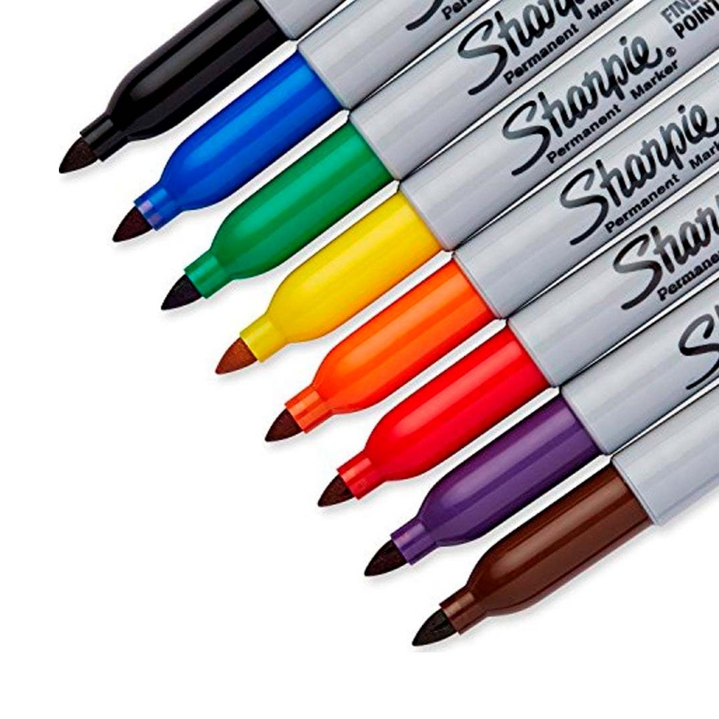 Marcador Sharpie Set 8 Colores Punta Fina