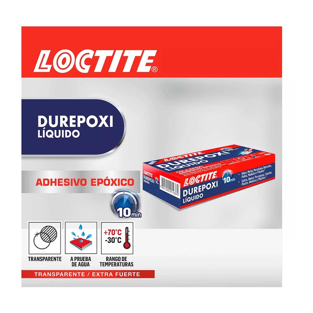 Pegamento Epóxico Loctite Durepoxi líquido 16gr