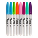 Marcador Sharpie Fashion 8 colores Punta Fina Permanente