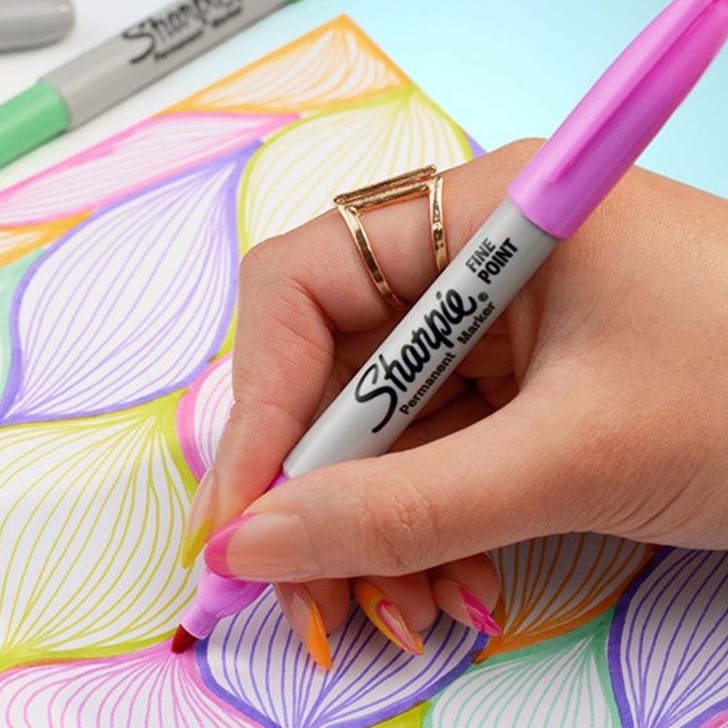 Marcadores Permanentes Sharpie Glam Pop Set 12 Colores