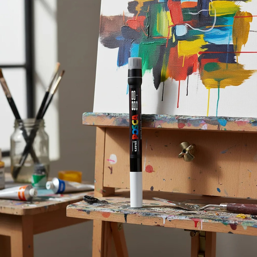 Marcador Pintura Acrílica Punta Pincel Uni Posca PCF-350