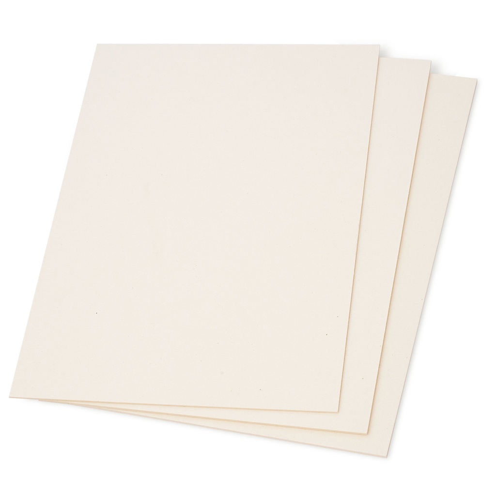 Cartón Contraplacado Blanco Couche Doble 55x77cm 650gr