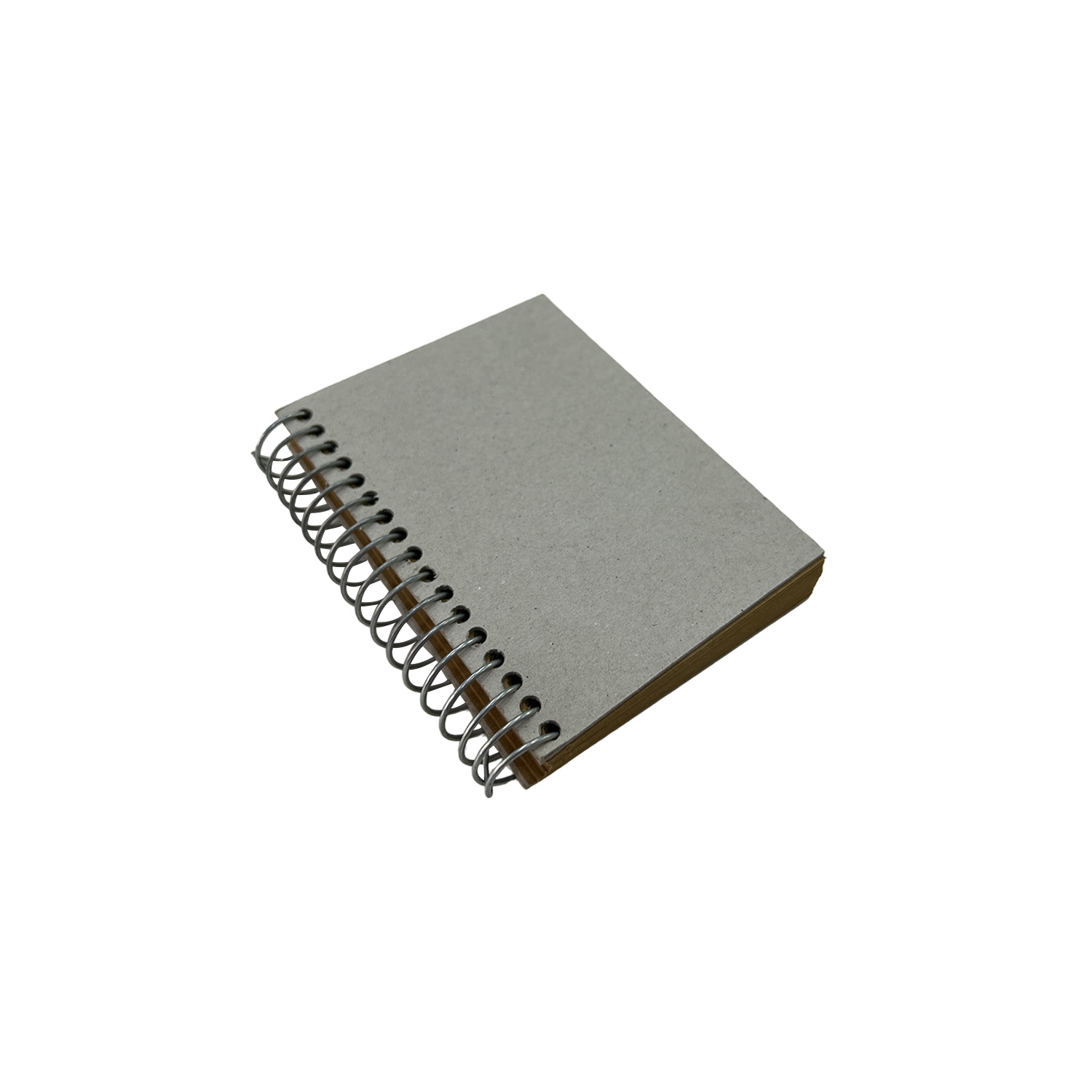 Croquera Papel Kraft Tapa Gris 10x8cm (1/8 Oficio) 100hj