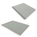 Croquera Papel Mantequilla Tapa Gris 16X19.5 cm 100hj