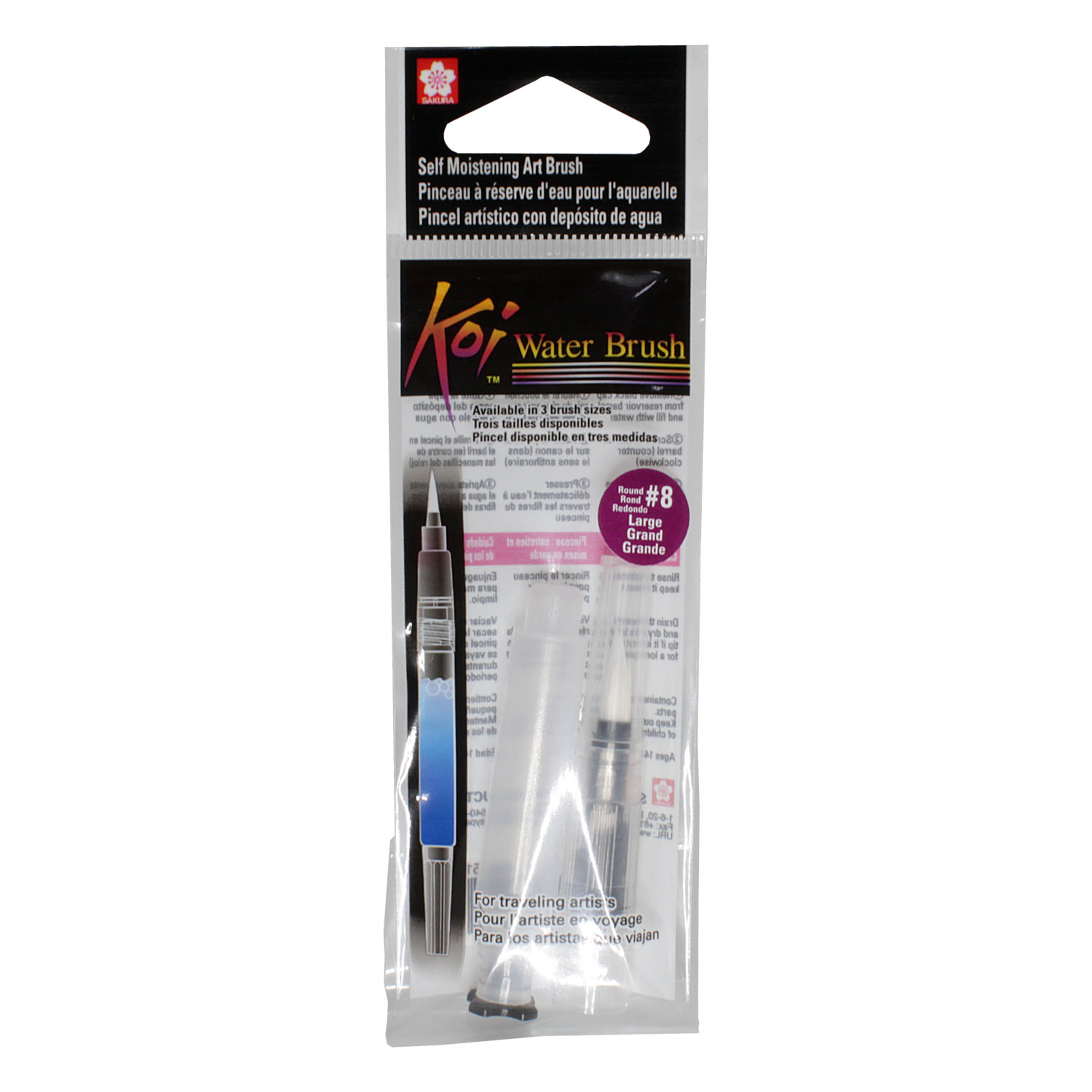 Pincel Recargable Sakura Koi Waterbrush 4ml Barril Corto