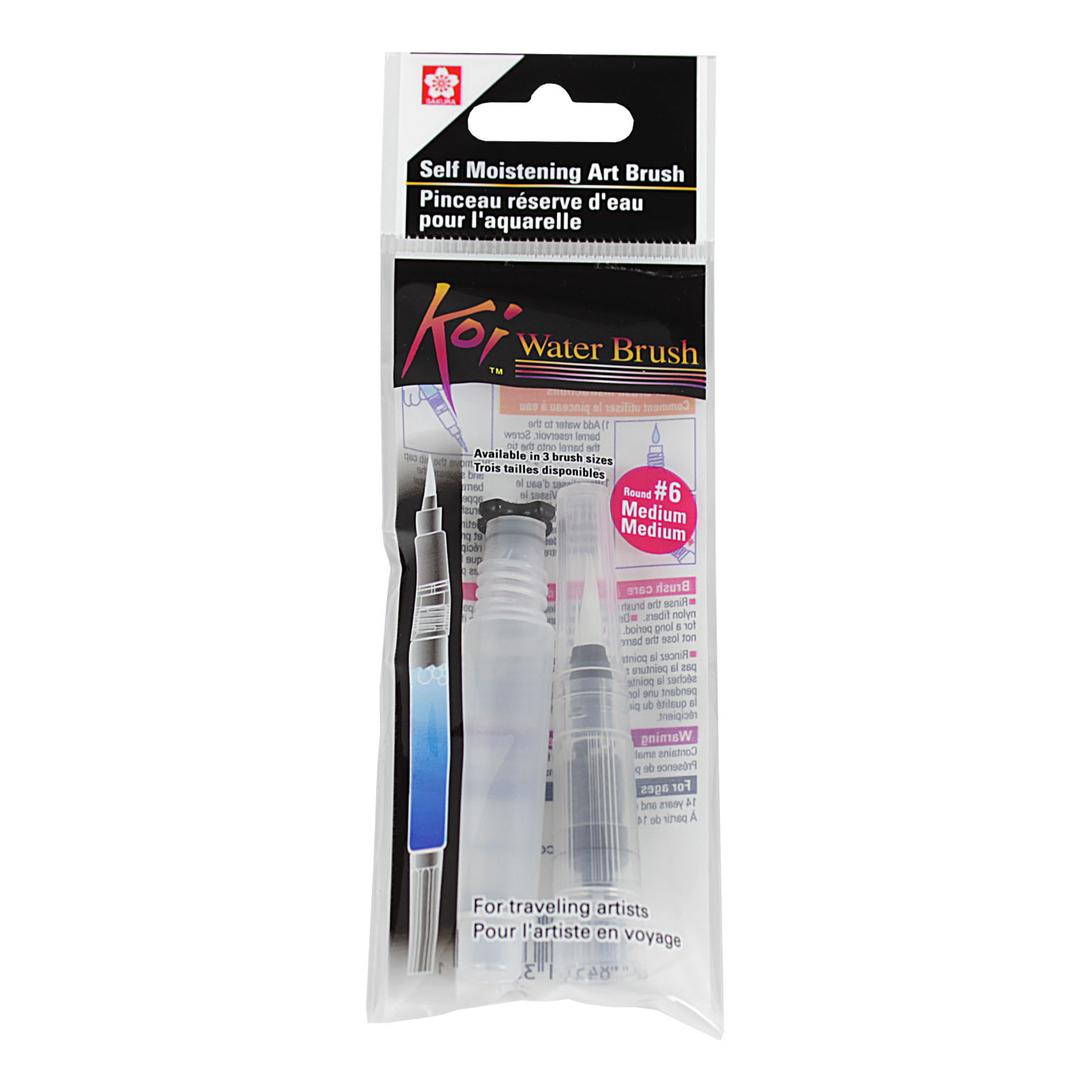 Pincel Recargable Sakura Koi Waterbrush 4ml Barril Corto