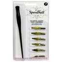 Set de Plumillas Speedball Caligráficas Mixtas para Zurdos