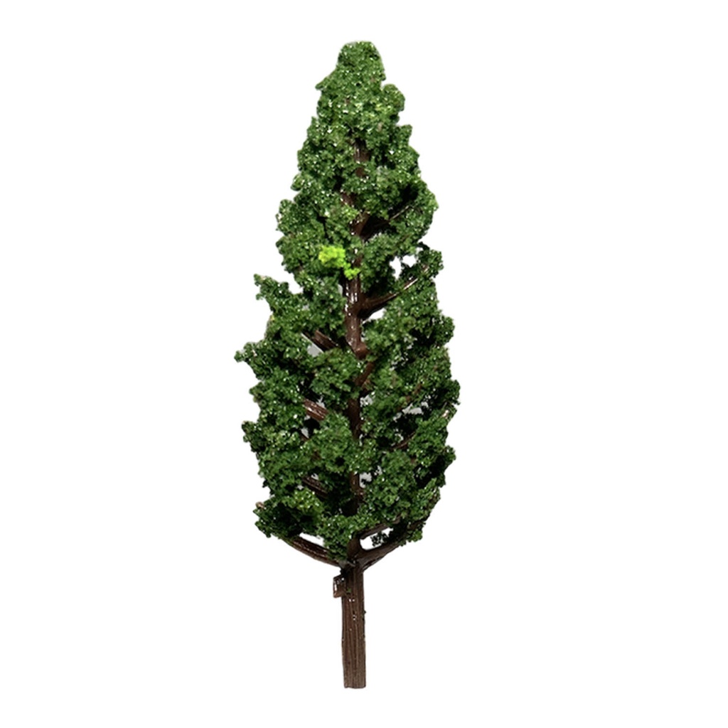 Arbol Cipres 6.8cm x 2 cm Follaje Espuma Verde Oscuro