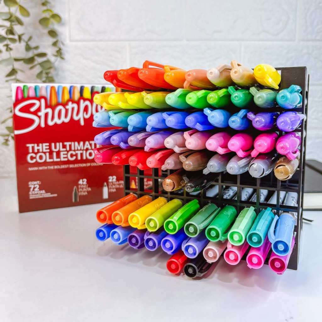 72 Marcadores Sharpie The Ultimate Collection + Organizador Renart