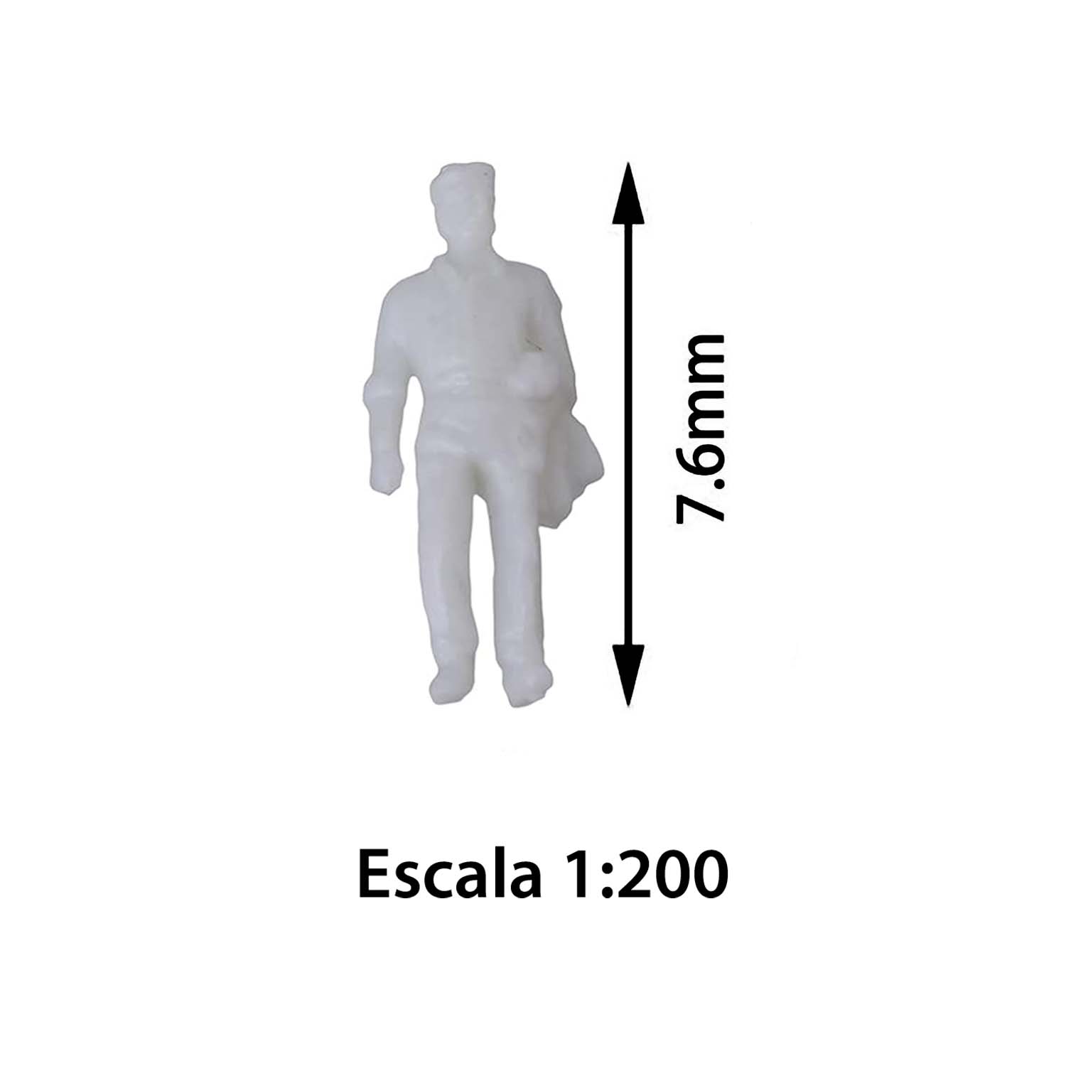 Figuras a escala. Variados tamaños y colores