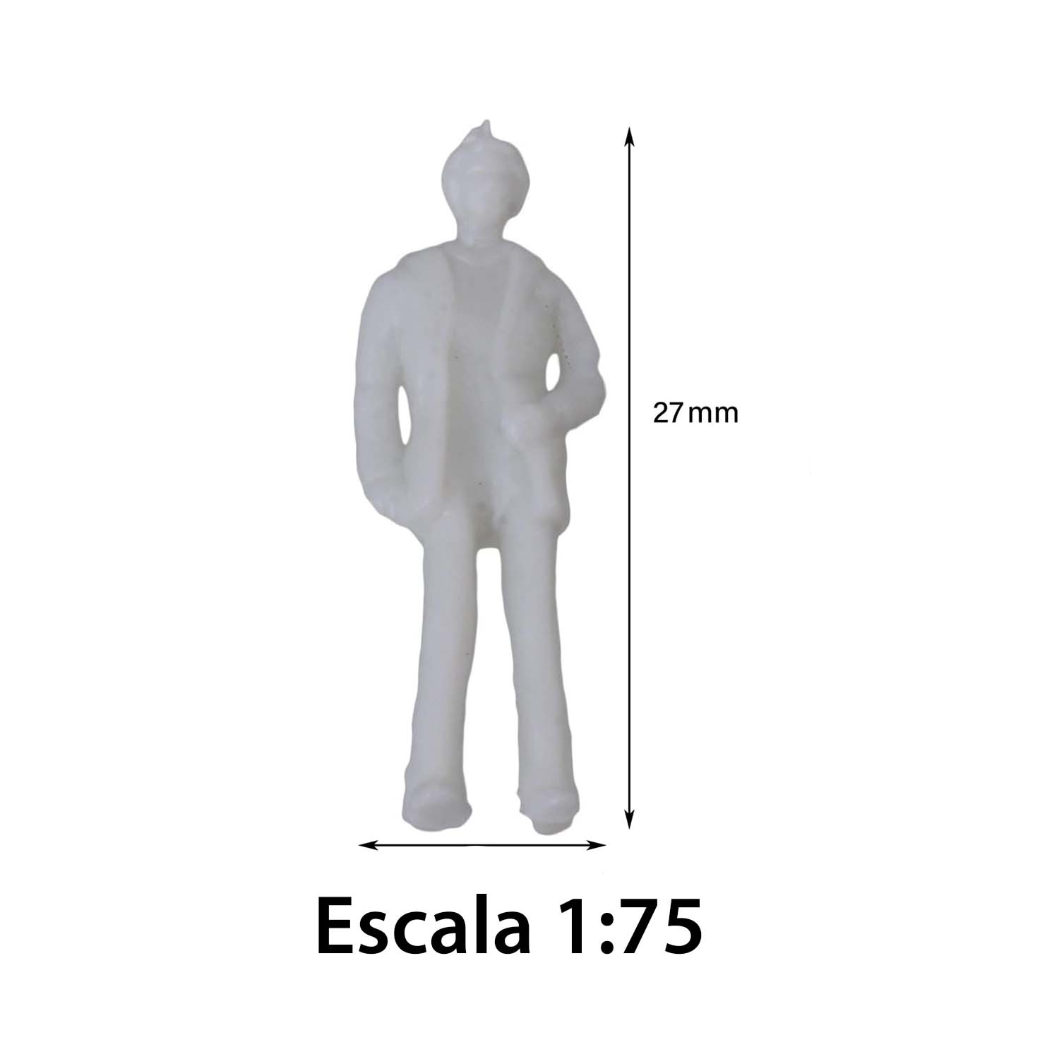 Figuras a escala. Variados tamaños y colores