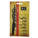 Set de plumilla caligráfica tipo "B" punta circular Speedball