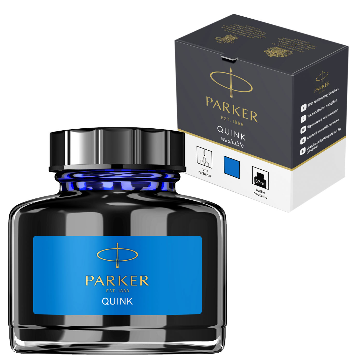 Tinta para pluma fuente Parker 57ml