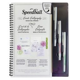 [28012] Libro Instructivo para Caligrafia + 3 plumones Speedball