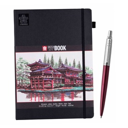 [PROMO32] Sketchbook Sakura Blanco Crema A4 + Bolígrafo Jotter Parker