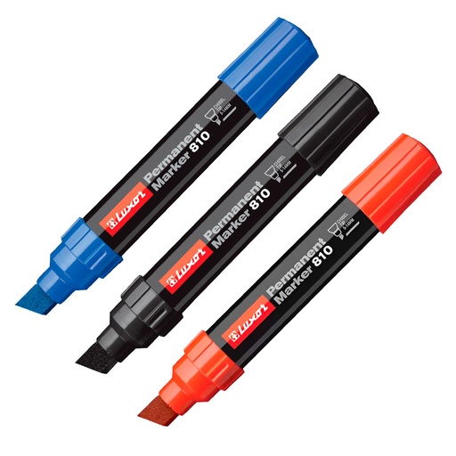 Marcador Permanente Luxor Punta Biselada Gruesa Jumbo