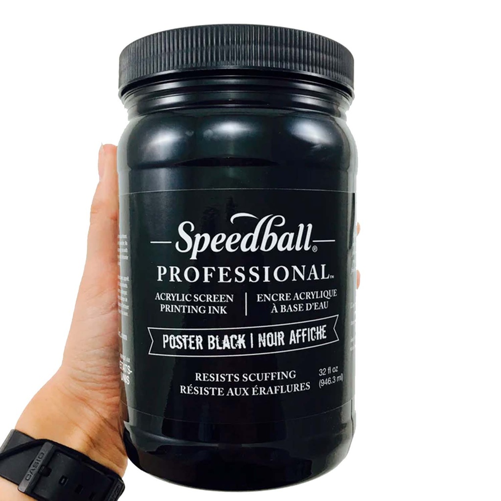 Tinta Para Serigrafía Poster Black Speedball 32oz 946.3ml