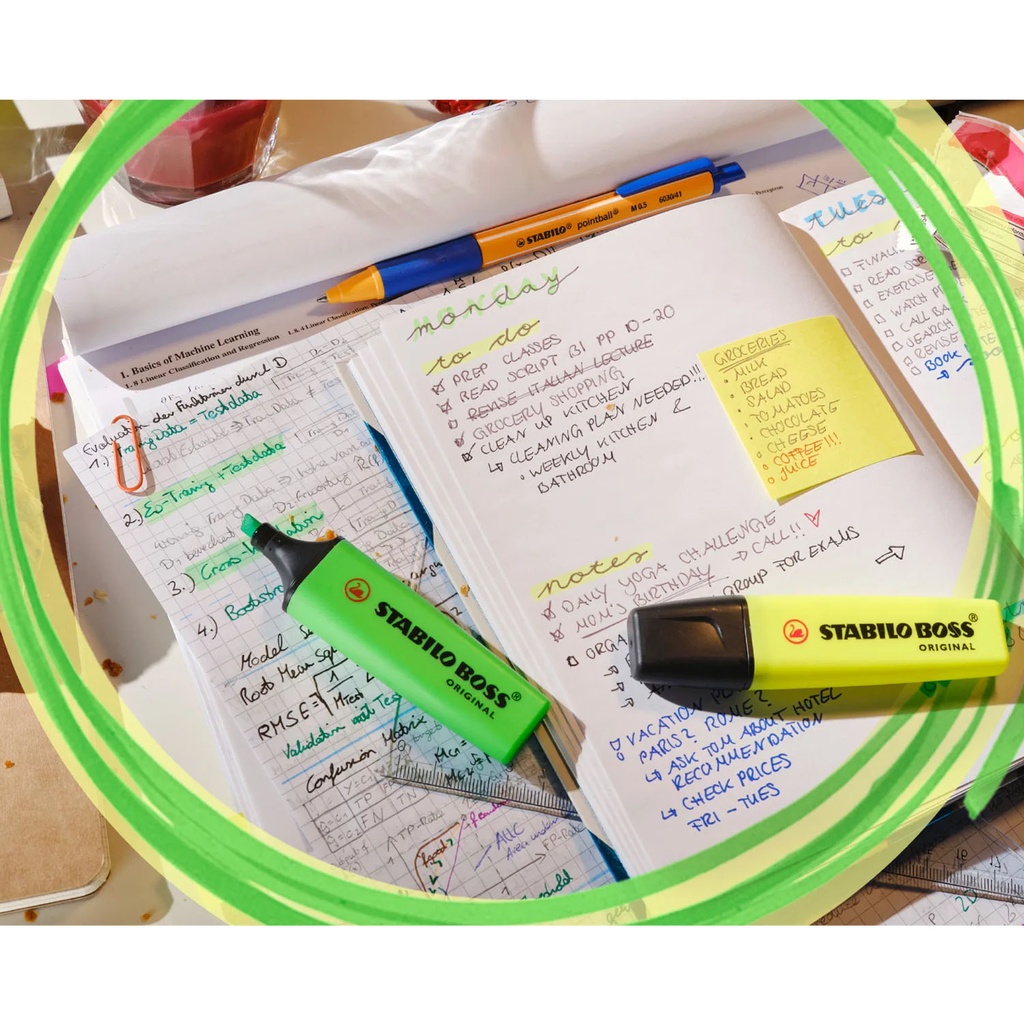 Set Destacadores Stabilo Boss Fluor 4 Uds.