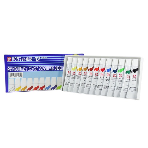 Acuarela Semi-Transparente Sakura 12 Colores 5ml