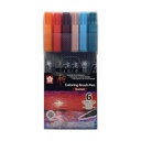 Set Plumones Acuarelables Sakura Koi 6 Colores Puesta de Sol