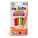 Plumones Carioca Neón (8 Colores)
