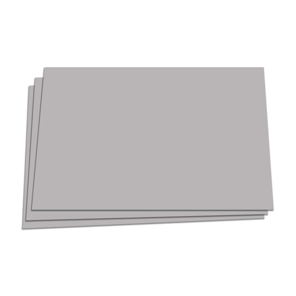 Cartón Piedra Color Gris Pliego 110x77cm 3.0mm