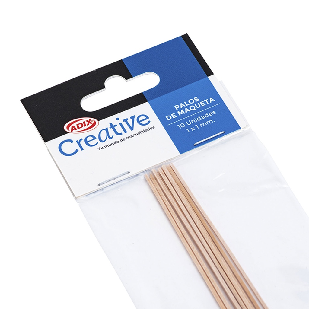 Palos de Maqueta Adix Creative 50 cm 1x1 10 uds.