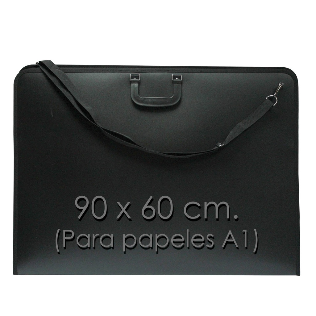 Maletín portafolios A1 con correa y bolsillo interno