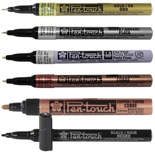 Marcadores Permanente Pen Touch Sakura (0.7mm-1mm-2mm)