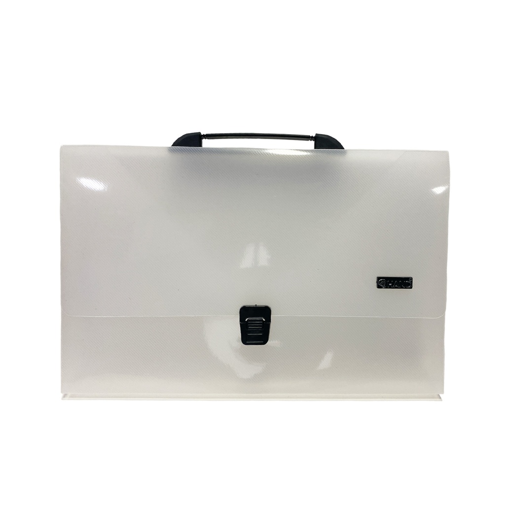 Maletín portafolio vinílico semi-transparente (24x38cm)