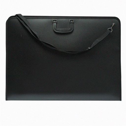 Maletín portafolios A2 con correa y bolsillo interno