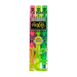 [SW-FL-S3] Destacador Pilot Frixion Light Borrable 3 Colores Neón