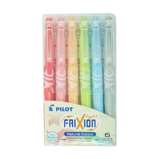 Destacador Pilot Frixion Light Borrable 6 Colores Natural
