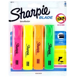 [1960342] Set Destacadores Sharpie Blade 4 Colores