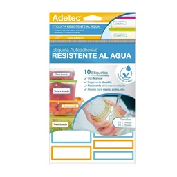 [2560] Etiqueta Plástica Adetec Resistente al Agua 70x15mm