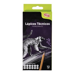 [A605053] Lápices Técnicos Adix 12 uds 2H al 8B