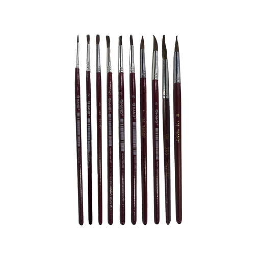 Pinceles Redondos De Pelo Natural