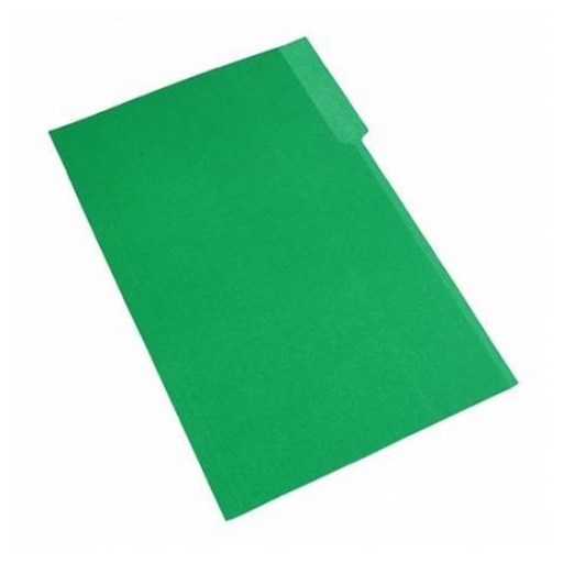 Carpeta De Cartón C/pestaña Color Verde Oscuro (Oficio)